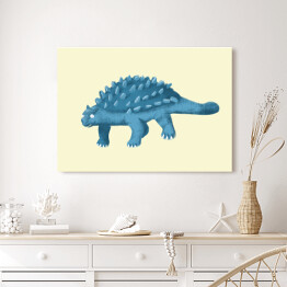 Obraz na płótnie Prehistoria - niebieski dinozaur