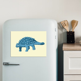 Magnes dekoracyjny Prehistoria - niebieski dinozaur