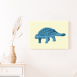 Obraz na płótnie Prehistoria - niebieski dinozaur