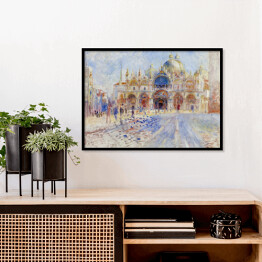 Plakat w ramie Auguste Renoir "Plac św. Marka w Wenecji" - reprodukcja
