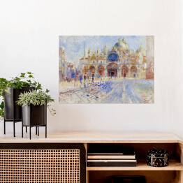 Plakat samoprzylepny Auguste Renoir "Plac św. Marka w Wenecji" - reprodukcja