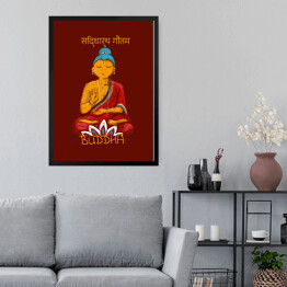 Obraz w ramie Buddha - mitologia hinduska