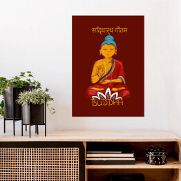 Plakat samoprzylepny Buddha - mitologia hinduska