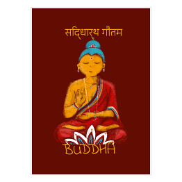 Plakat samoprzylepny Buddha - mitologia hinduska