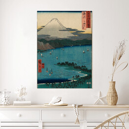 Plakat Utugawa Hiroshige Suruga Province Miho Pine Grove. Reprodukcja obrazu