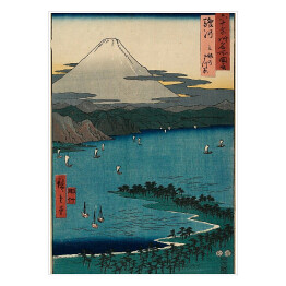 Plakat Utugawa Hiroshige Suruga Province Miho Pine Grove. Reprodukcja obrazu