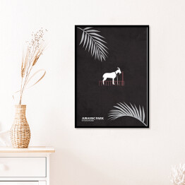 Plakat w ramie "Jurassic Park" - minimalistyczna kolekcja filmowa