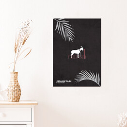 Plakat "Jurassic Park" - minimalistyczna kolekcja filmowa