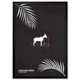 Plakat w ramie "Jurassic Park" - minimalistyczna kolekcja filmowa
