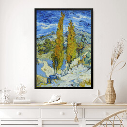 Obraz w ramie Vincent van Gogh "Topole w Saint-Rémy". Reprodukcja obrazu