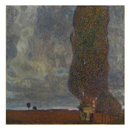 Plakat samoprzylepny Gustav Klimt "Duża topola II" - reprodukcja