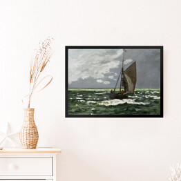 Obraz w ramie Claude Monet Krajobraz morski Burza Reprodukcja obrazu