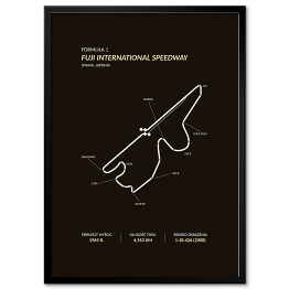 Plakat w ramie Fuji International Speedway - Tory wyścigowe Formuły 1