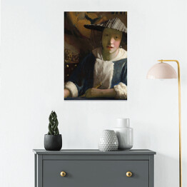 Plakat Jan Vermeer Dziewczyna z fletem Reprodukcja