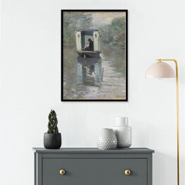 Plakat w ramie Claude Monet Atelier na łodzi Reprodukcja obrazu
