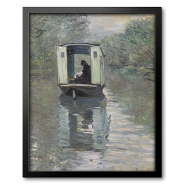 Obraz w ramie Claude Monet Atelier na łodzi Reprodukcja obrazu
