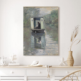 Obraz na płótnie Claude Monet Atelier na łodzi Reprodukcja obrazu