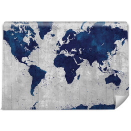 Fototapeta samoprzylepna Mapa świata w eleganckich barwach