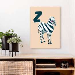 Obraz na płótnie Alfabet - Z jak zebra