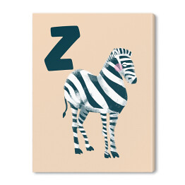 Obraz na płótnie Alfabet - Z jak zebra