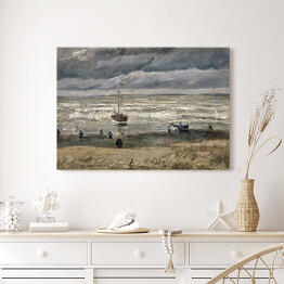 Obraz na płótnie Vincent van Gogh Plaża w Scheveningen w burzową pogodę. Reprodukcja