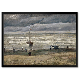 Obraz klasyczny Vincent van Gogh Plaża w Scheveningen w burzową pogodę. Reprodukcja