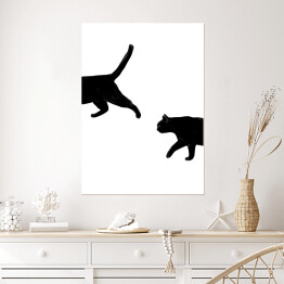 Plakat Spacerujące koty
