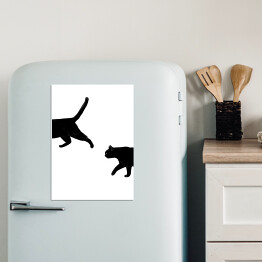 Magnes dekoracyjny Spacerujące koty