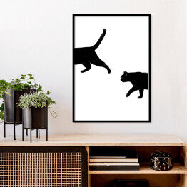 Plakat w ramie Spacerujące koty