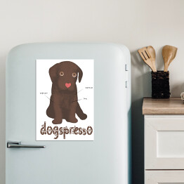 Magnes dekoracyjny Kawa z psem - dogspresso