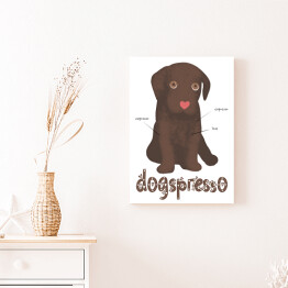 Obraz klasyczny Kawa z psem - dogspresso