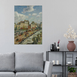 Plakat samoprzylepny Camille Pissarro "Most Pont-Neuf" - reprodukcja