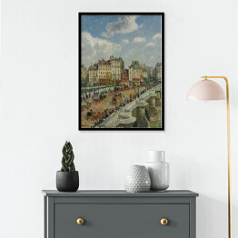 Plakat w ramie Camille Pissarro "Most Pont-Neuf" - reprodukcja