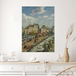 Plakat samoprzylepny Camille Pissarro "Most Pont-Neuf" - reprodukcja