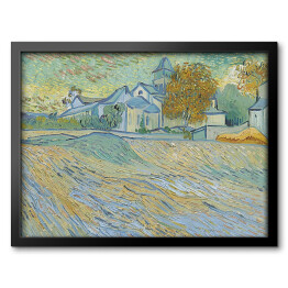 Obraz w ramie Vincent van Gogh "Widok na kościół Saint-Paul-de-Mausole" - reprodukcja