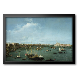 Obraz w ramie Canaletto (Giovanni Antonio Canal) - "Bacino di San Marco, Wenecja" - reprodukcja