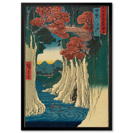 Plakat w ramie Utugawa Hiroshige Nishiki e. Reprodukcja obrazu