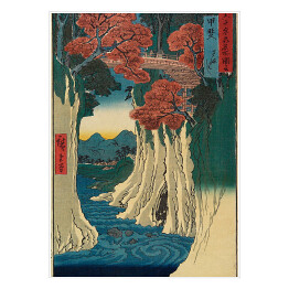 Plakat samoprzylepny Utugawa Hiroshige Nishiki e. Reprodukcja obrazu