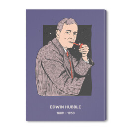 Obraz na płótnie Edwin Hubble - znani naukowcy - ilustracja