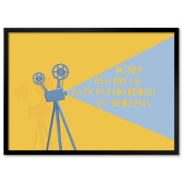 Plakat w ramie "Dobry film nie ma daty przydatności do spożycia" - ilustracja