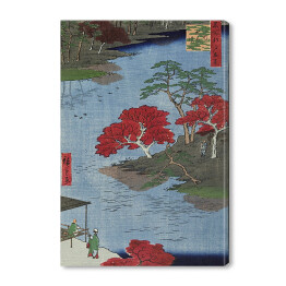 Obraz na płótnie Utugawa Hiroshige Autumn at Akiba shrine in Ukiji. Reprodukcja