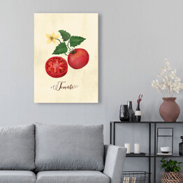 Obraz na płótnie Ilustracja - pomidor