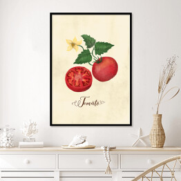 Plakat w ramie Ilustracja - pomidor