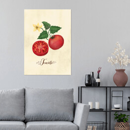 Plakat samoprzylepny Ilustracja - pomidor