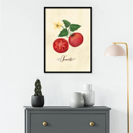 Plakat w ramie Ilustracja - pomidor