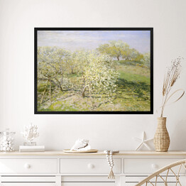 Obraz w ramie Claude Monet Wiosna Kwitnące drzewa owocowe Reprodukcja obrazu