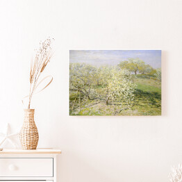 Obraz na płótnie Claude Monet Wiosna Kwitnące drzewa owocowe Reprodukcja obrazu