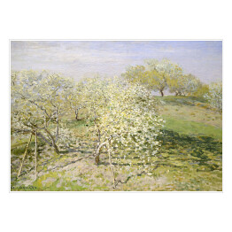Plakat Claude Monet Wiosna Kwitnące drzewa owocowe Reprodukcja obrazu