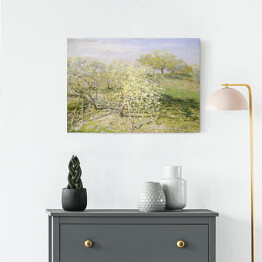 Obraz na płótnie Claude Monet Wiosna Kwitnące drzewa owocowe Reprodukcja obrazu