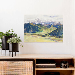 Plakat samoprzylepny John Singer Sargent Open Valley, Dolomites Reprodukcja obrazu